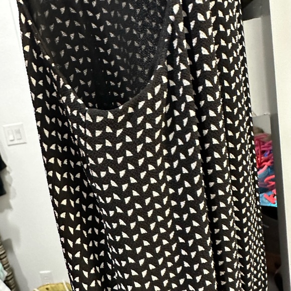 Vince Camuto medium jumpsuit, romper, black-and-white zip up pants sleeveless - Picture 4 of 7